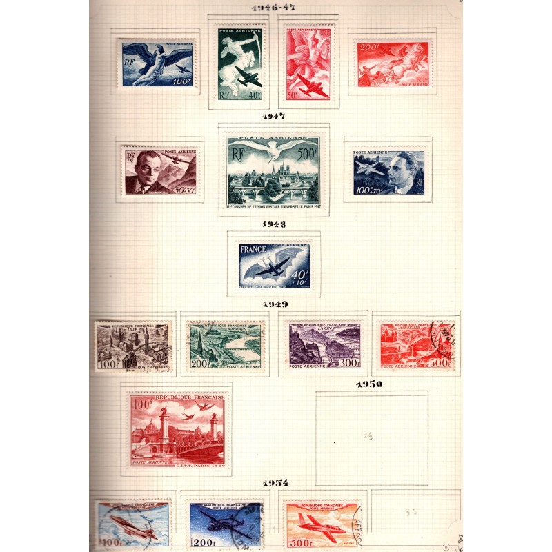 1849-1974 - Frankrig - Samling - Frimærke - Ubrugte mærker.